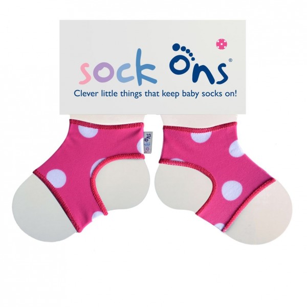 Sock Ons Sockenhalter Pink Dots