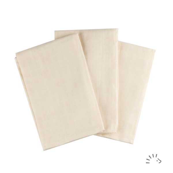 Popolini Mullwindel LIGHT ecru