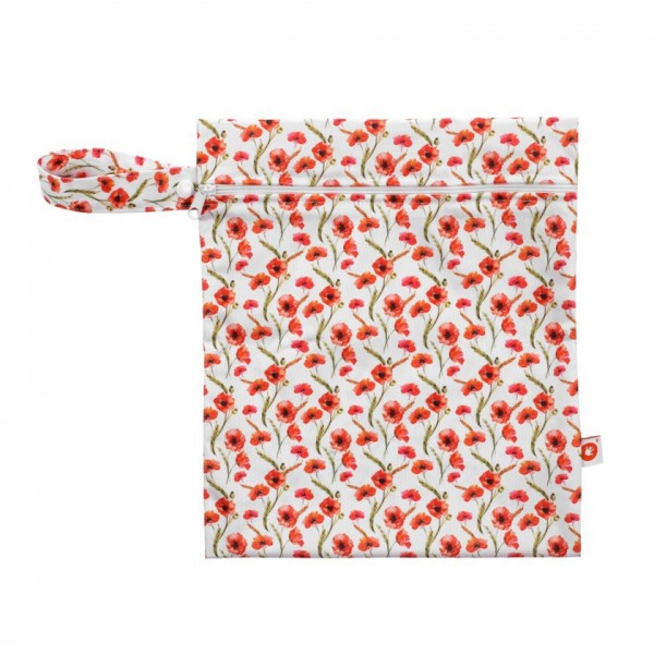 xkko Wetbag Red Poppies klein