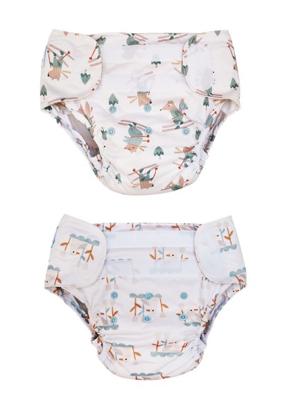Blümchen XL-Überhose Klett COZY Desings