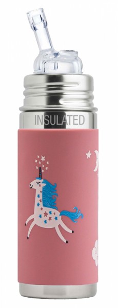 Purakiki Iso Strohhalmflasche Einhorn