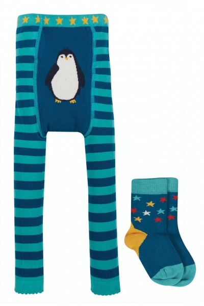 Frugi Sennen Sock Set Penguin