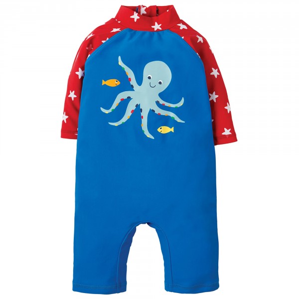 Frugi Little Sun Safe Suit Blue Octobus