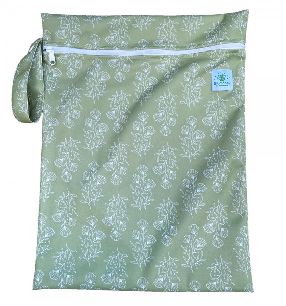 Blümchen Wetbag floral grün