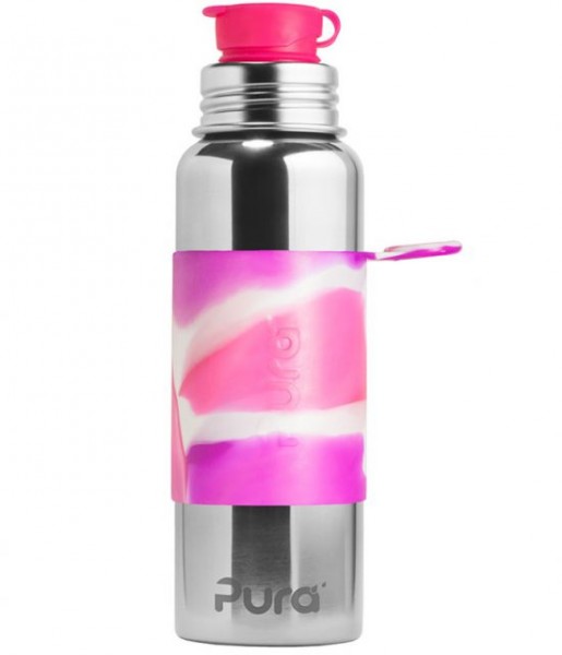 Purakiki Sportflasche 800ml pink swirl