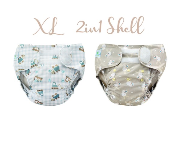 Blümchen 2in1 Überhose XL Klett HARMONY