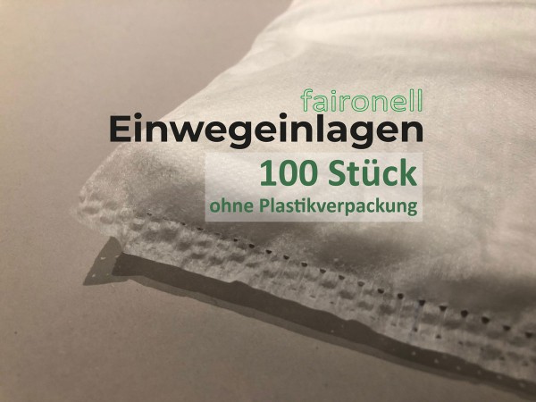 faironell Wegwerfeinlagen - 100 Stück im Karton