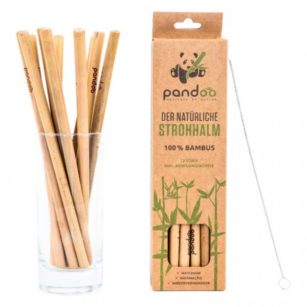 pandoo Bambus Trinkhalme