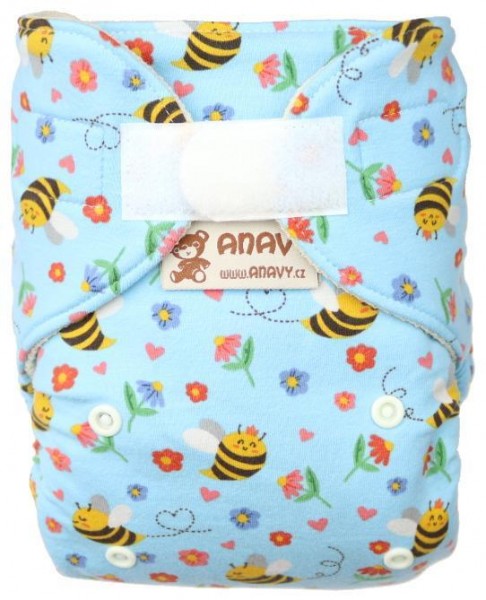 Anavy Überhose Wolle Bees blue